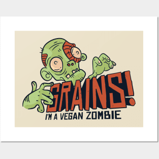 Vegan Zombie Posters and Art